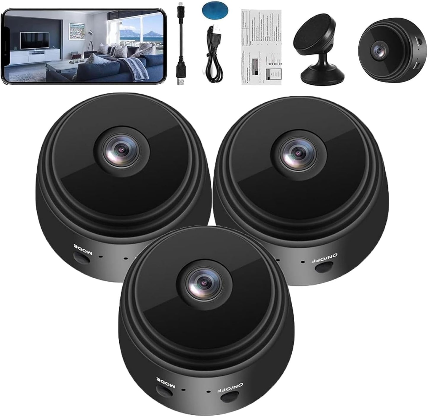 Mini Cámara de Seguridad Wi‑Fi