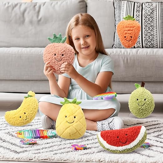 Mini peluches de frutas