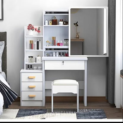 Tocador Moderno con Luz LED – Elegancia, Orden y Funcionalidad