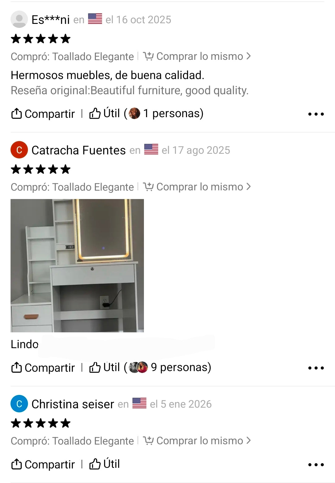 Tocador Moderno con Luz LED – Elegancia, Orden y Funcionalidad