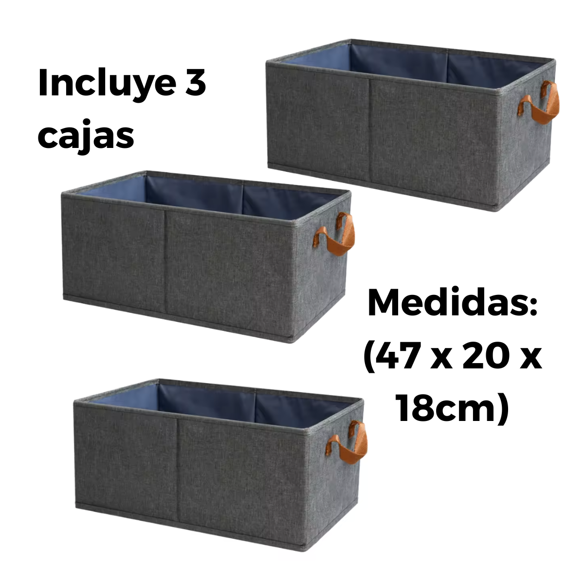 (3) Cajas Organizadoras de closet