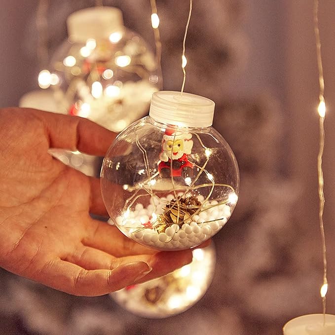 Luces Navideñas Santa 10 esferas