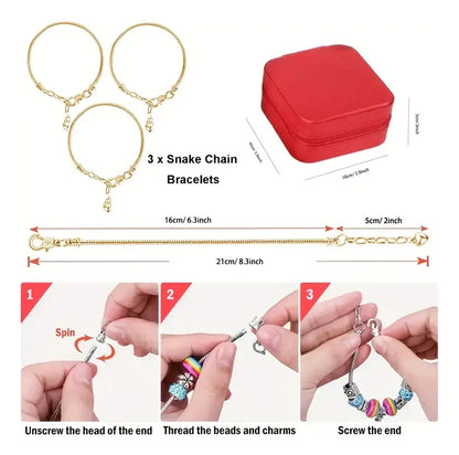 Pulseras navideñas Kit Joyero + 3 pulseras