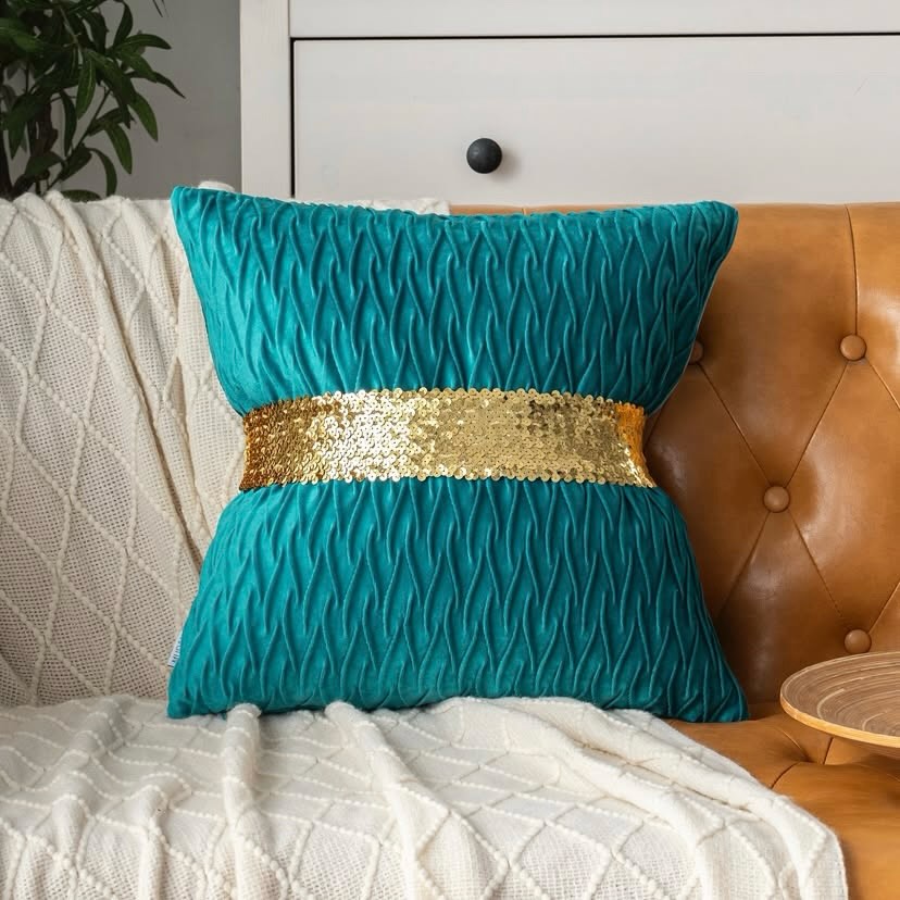 Forro de Cojín Navideño con Diseño Elegante