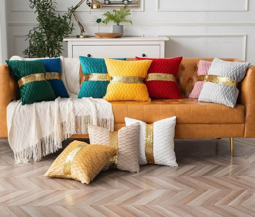 Forro de Cojín Navideño con Diseño Elegante