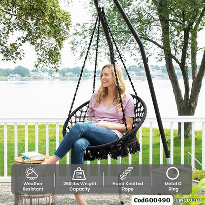 Silla Colgante Resistente – Relájate con Estilo en Interior o Exterior