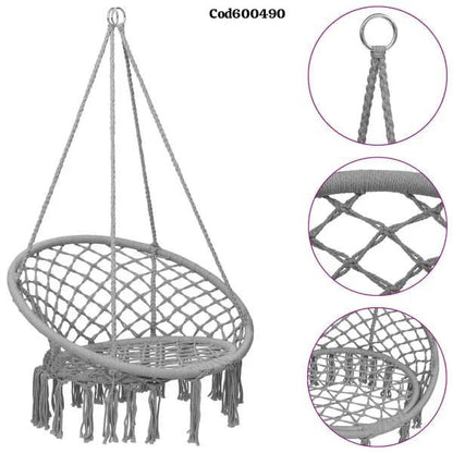 Silla Colgante Resistente – Relájate con Estilo en Interior o Exterior