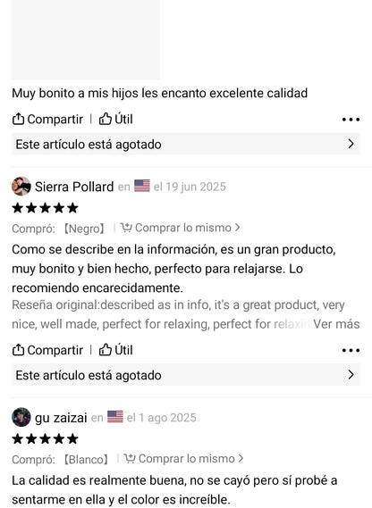 Silla Colgante Resistente – Relájate con Estilo en Interior o Exterior