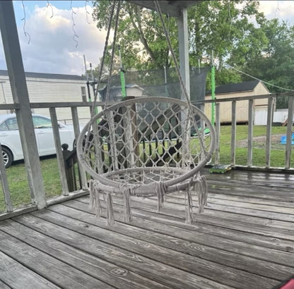 Silla Colgante Resistente – Relájate con Estilo en Interior o Exterior