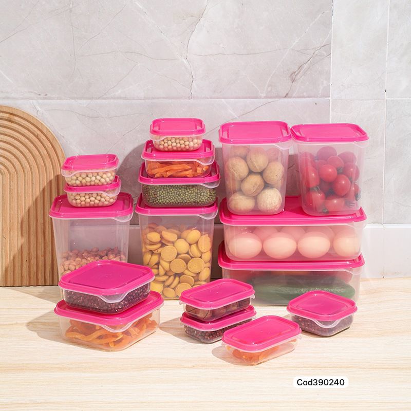 Set de Recipientes para Cocina – Organización Total en tu Hogar (17 Piezas)