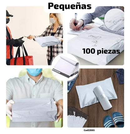 Paquete de 100 bolsas de Empaque Autoadhesivas – Presenta y Protege tus Productos