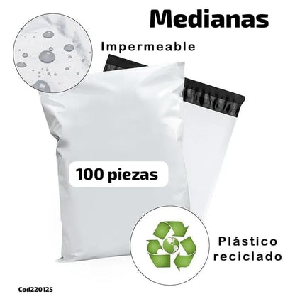 Paquete de 100 bolsas de Empaque Autoadhesivas – Presenta y Protege tus Productos