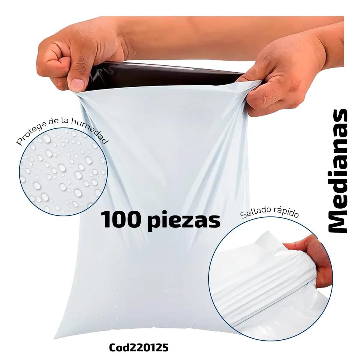 Paquete de 100 bolsas de Empaque Autoadhesivas – Presenta y Protege tus Productos