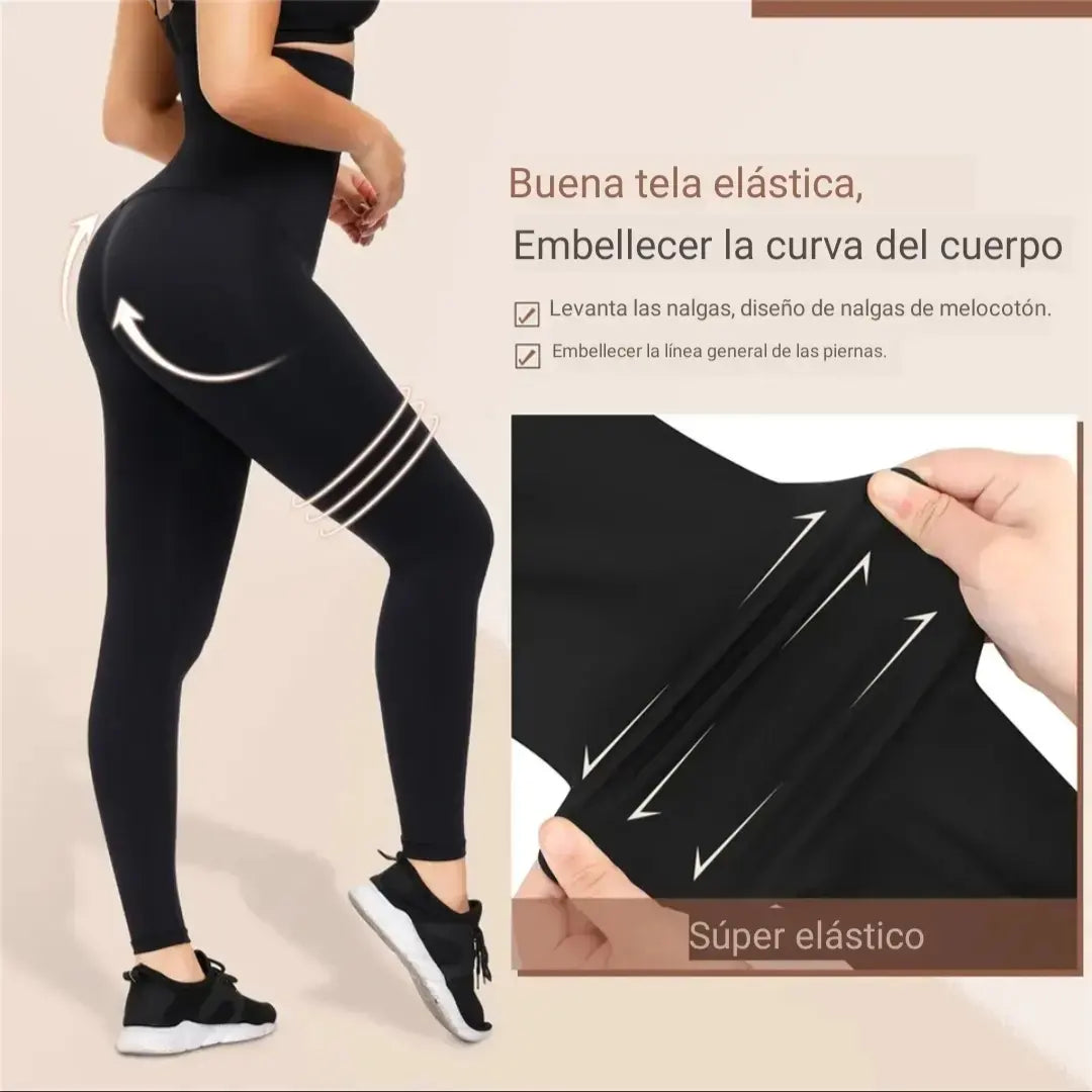 Leggins de corse de cintura alta control de abdomen