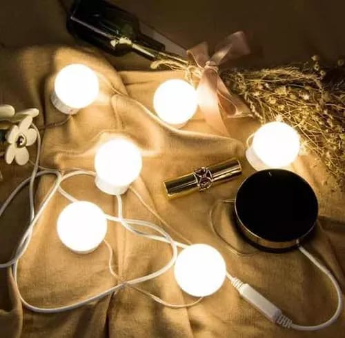 Luces adhesivas para espejo con USB