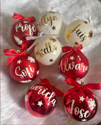Esferas navideñas personalizadas