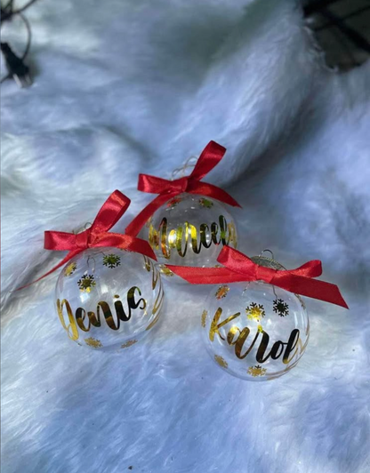 Esferas navideñas personalizadas