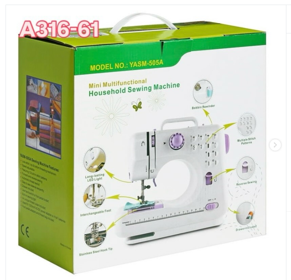 Mini Máquina de Coser Portátil – Ideal para Principiantes, Reparaciones Rápidas y Manualidades