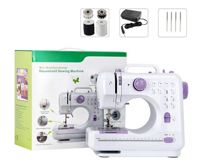 Mini Máquina de Coser Portátil – Ideal para Principiantes, Reparaciones Rápidas y Manualidades