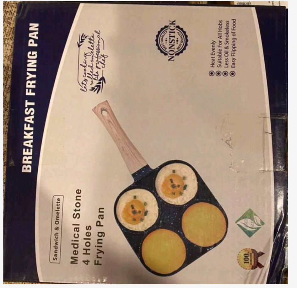 Sartén 4 en 1 Antiadherente 🍳 – Desayunos rápidos y sin desorden