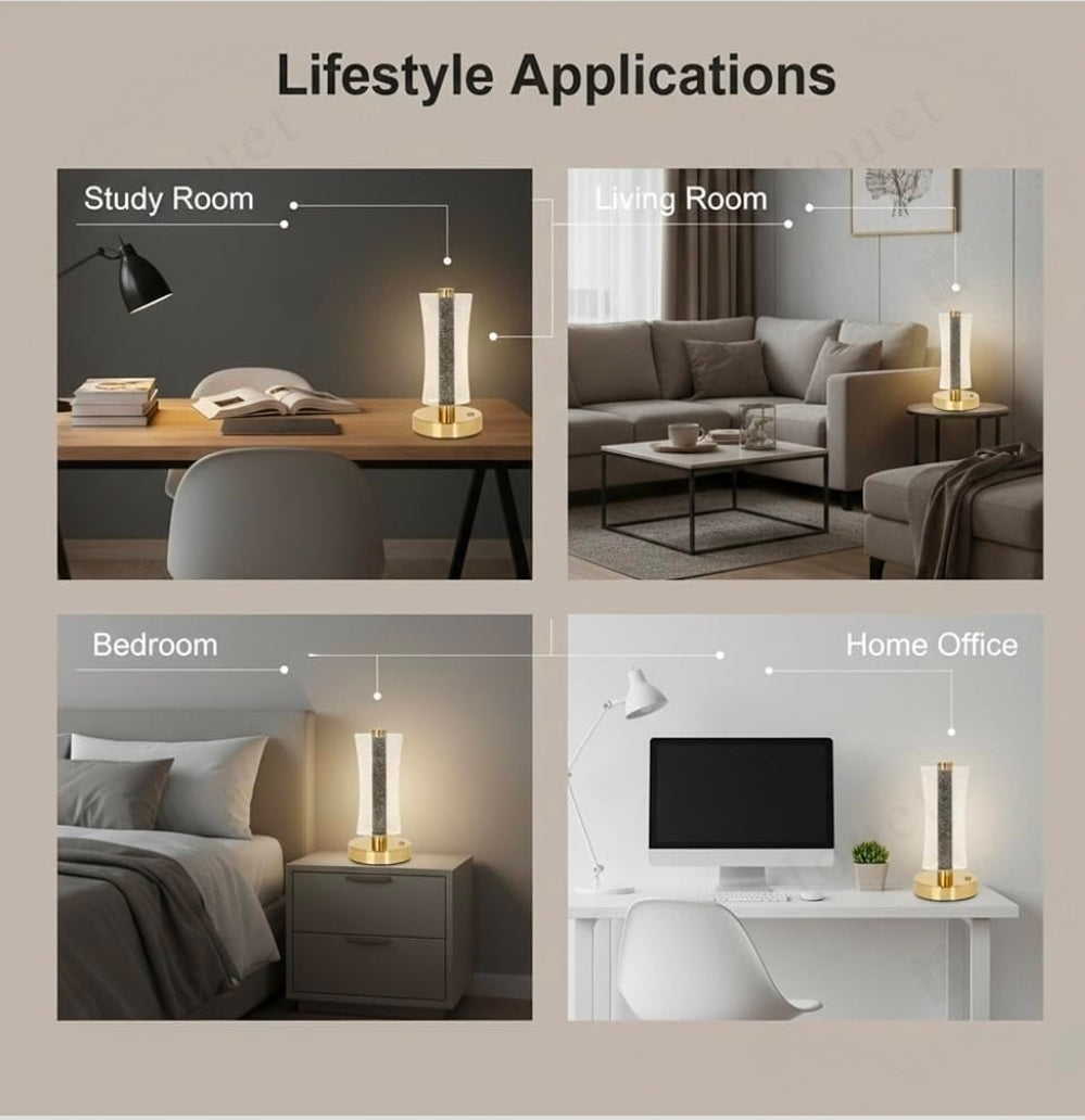 Lámpara de Mesa Recargable – Práctica y Moderna