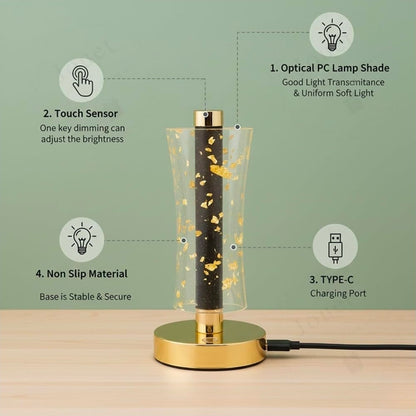 Lámpara de Mesa Recargable – Práctica y Moderna