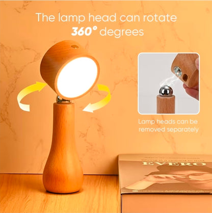 Lámpara LED de Mesa, Giratoria 360° – Iluminación Ajustable