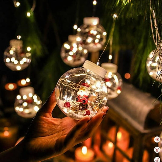 Luces Navideñas Santa 10 esferas