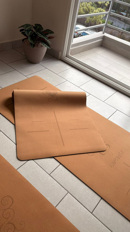 Mat de Yoga de corcho anti deslizante