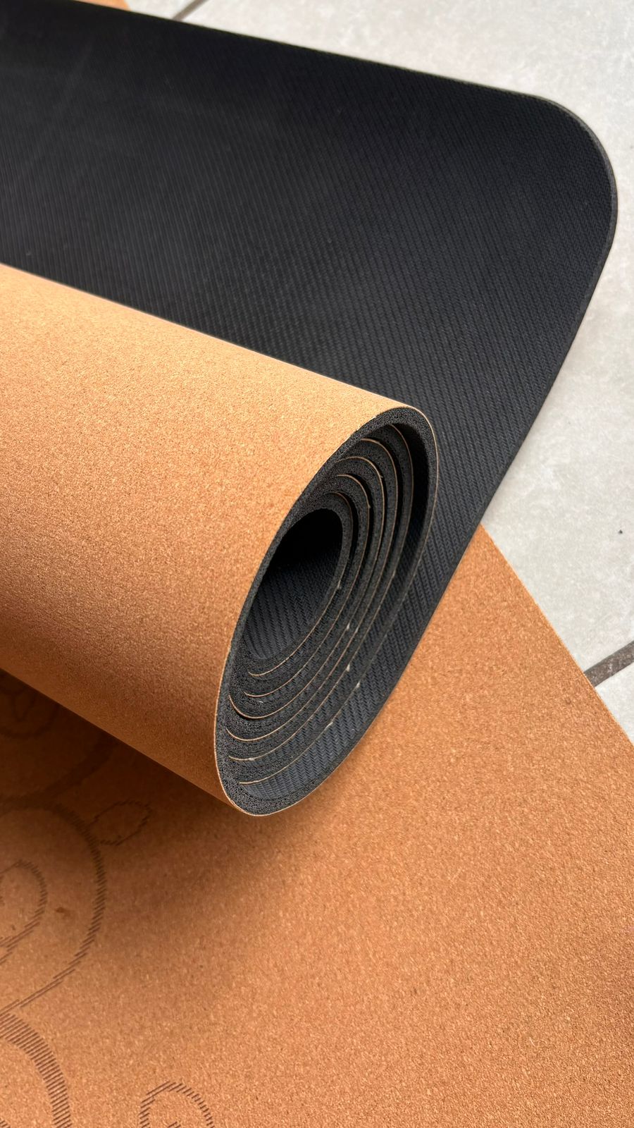 Mat de Yoga de corcho anti deslizante