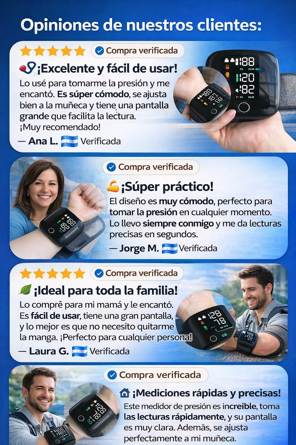 Tensiómetro de Muñeca Digital - monitorea tu presión en casa!