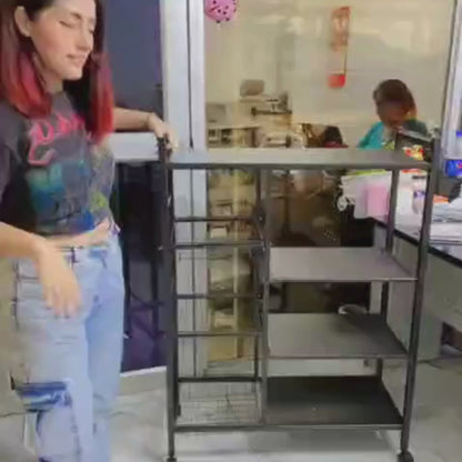 Estante de Cocina de acero inoxidable – Ruedas Incluidas