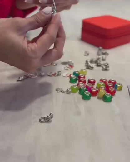 Pulseras navideñas Kit Joyero + 3 pulseras